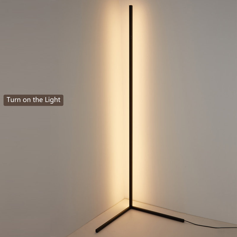 Latitude Run® Modern Floor Lamp LED Standing Corner Lamp H 47.2